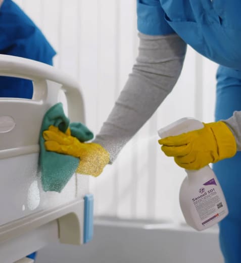 Desinfeccions sanitàries per a inspeccions de neteja