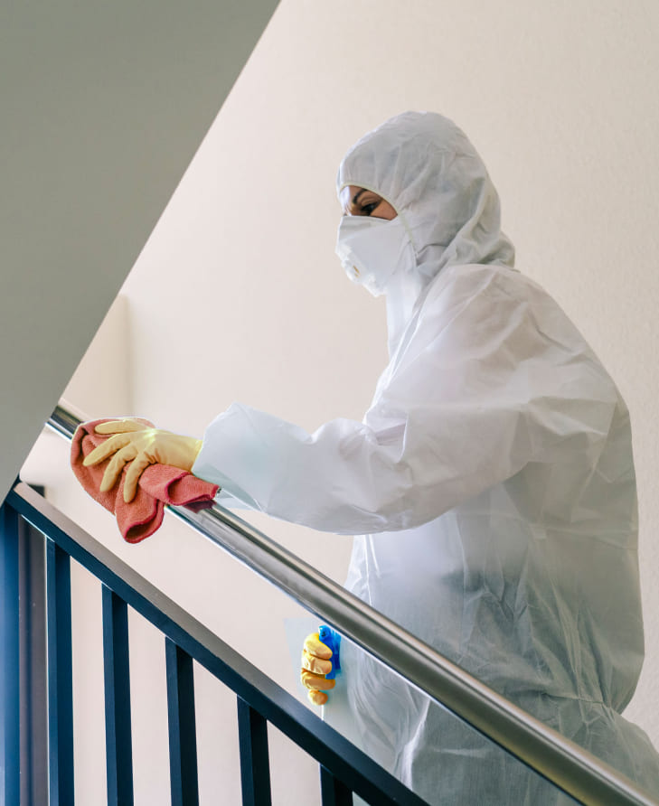 Desinfeccions sanitàries per a inspeccions de neteja